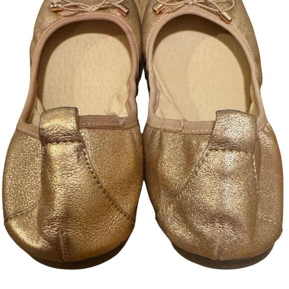 Jessica Simpson Nalan Metallic Ballet Flats - Size 8, Penny - Picture 4 of 7
